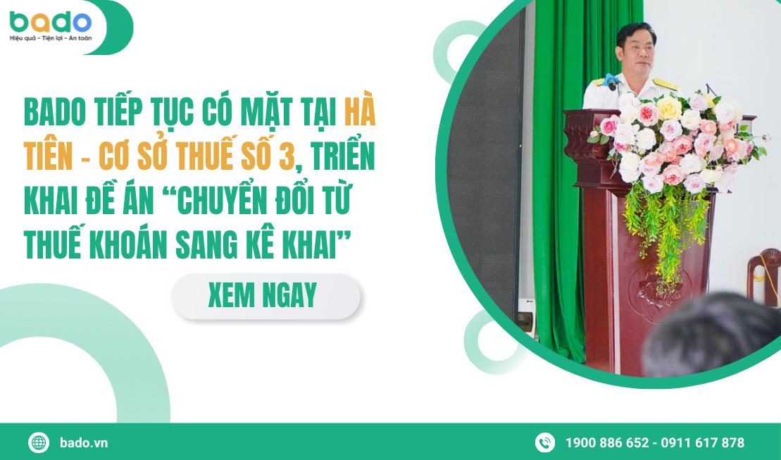 Bado Hỗ Trợ Chuyển Đổi Thuế Tại Hà Tiên